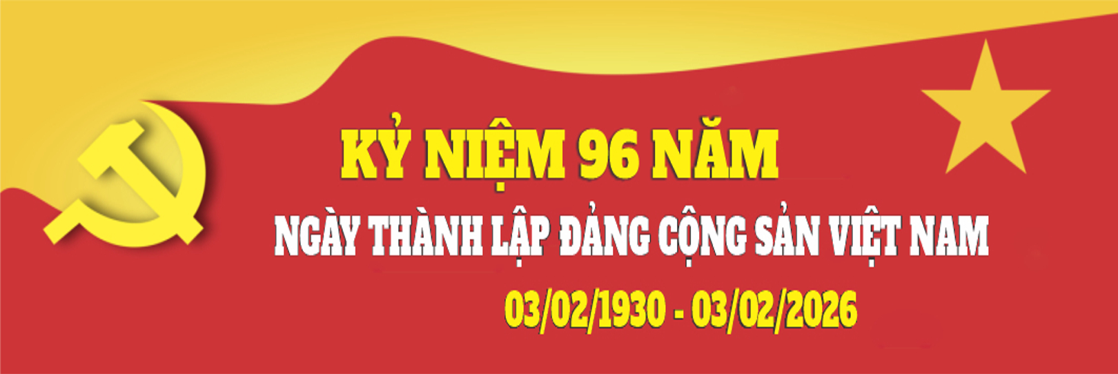 Welcome to the 96th anniversary of the founding of the Communist Party of Vietnam (03/02/1930 - 03/02/2026) 
